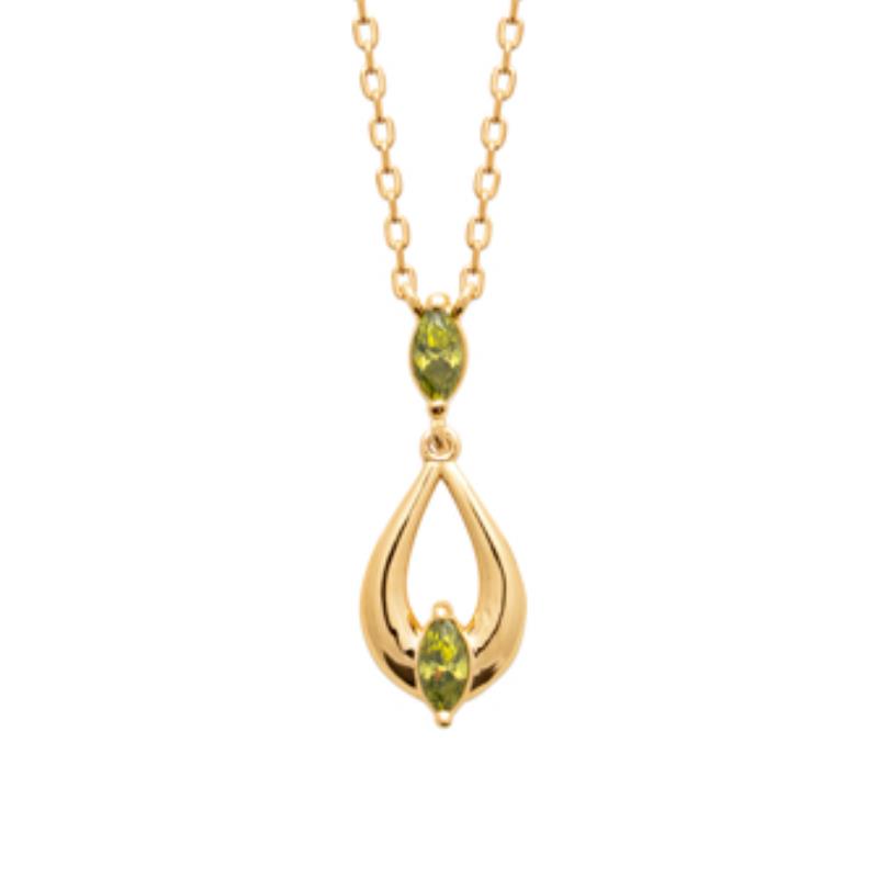 Coque de Nacre Collier plaqué or 974215