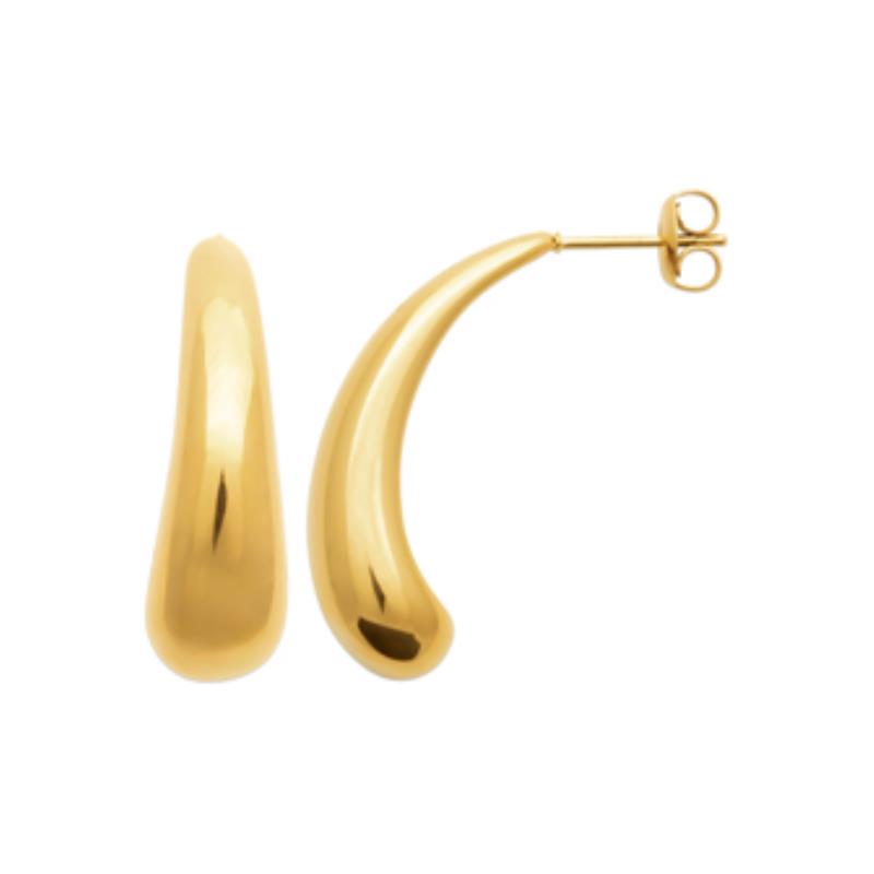 Coque de Nacre Boucles d'oreilles acier doré 3117109