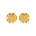 Coque de Nacre Puces d'oreilles plaqué or 2557300