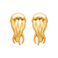 Coque de Nacre Puces d'oreilles plaqué or 23087300