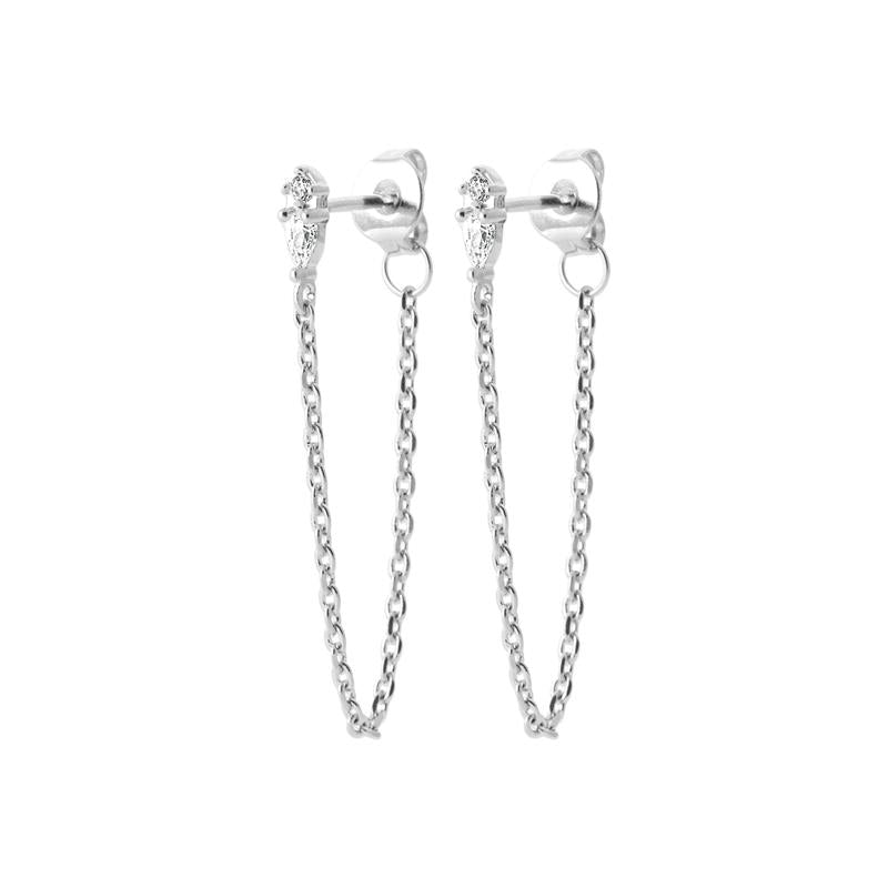 Coque de Nacre Boucles d'oreilles pendantes argent 13077710