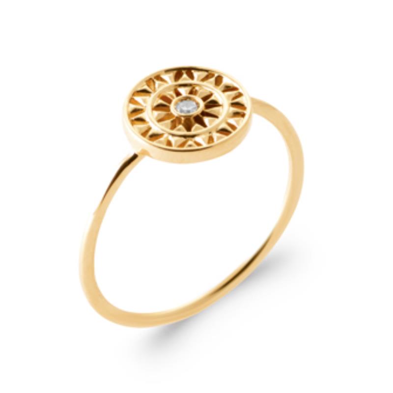 Coque de Nacre Bague plaqué or 2989410