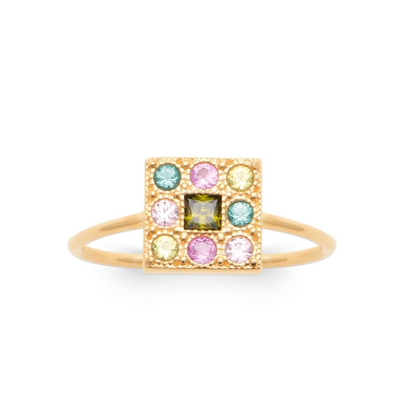 Coque de Nacre Bague plaqué or 20016205
