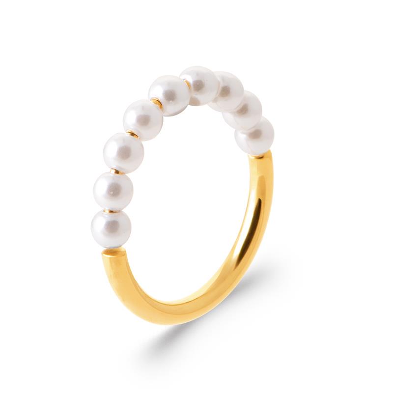Izee Bague acier doré 3417709