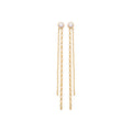 Coque de Nacre Boucles d'oreilles pendantes plaqué or 23002310