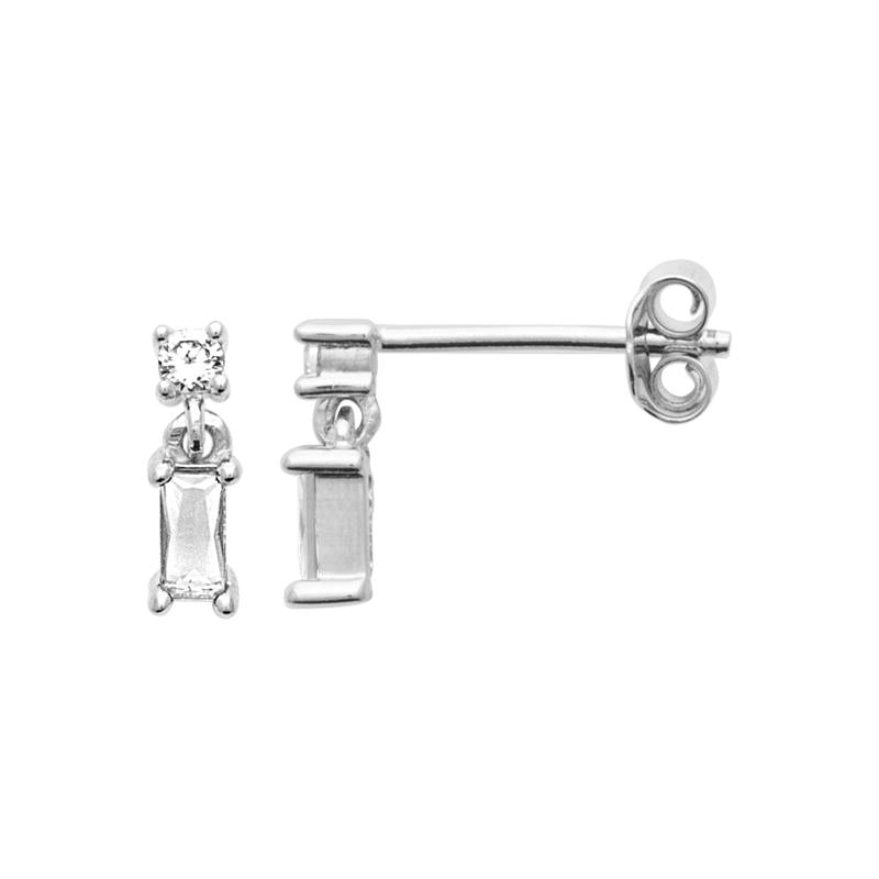 Coque de Nacre Puces d'oreilles argent 13082610