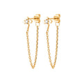 Coque de Nacre Boucles d'oreilles pendantes plaqué or 23077510