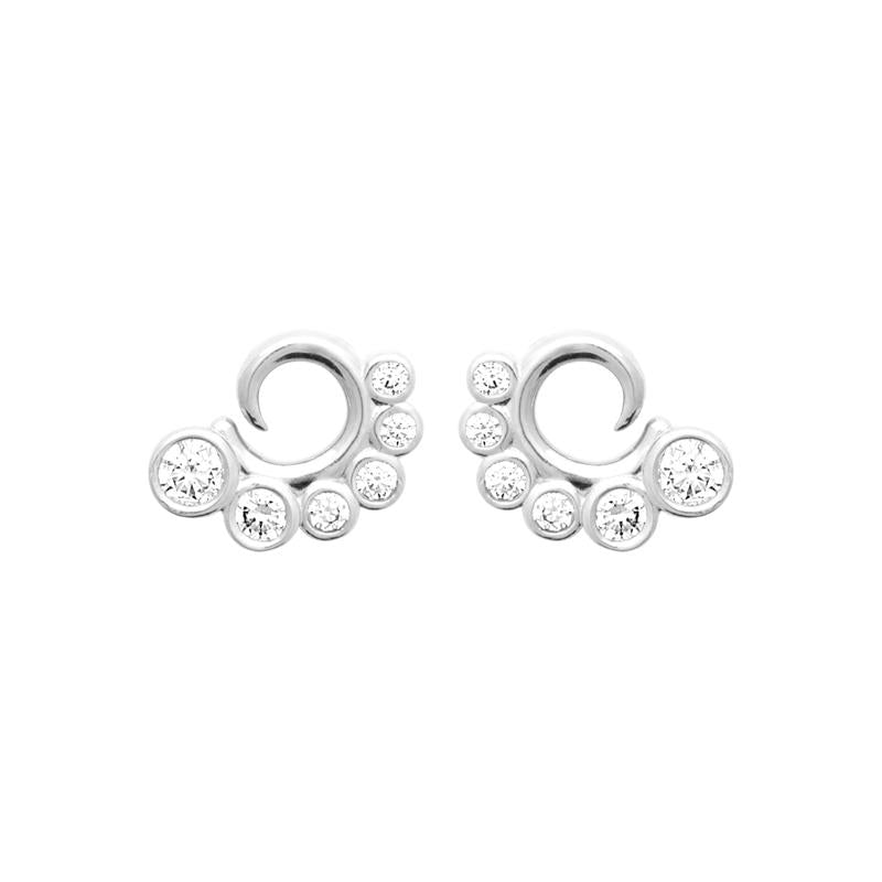 Coque de Nacre Boucles d'oreilles argent 13081310