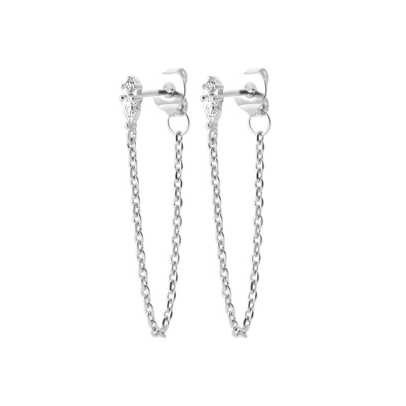 Coque de Nacre Boucles d'oreilles pendantes argent 13077710