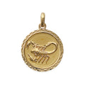 Coque de Nacre Pendentif zodiaque plaqué or 24821110