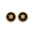Coque de Nacre Puces d'oreilles plaqué or 2563907