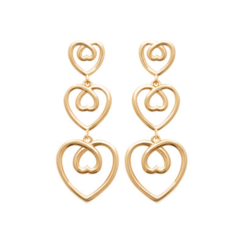 Coque de Nacre Boucles d'oreilles pendantes plaqué or 23063100