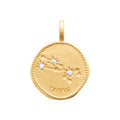 Coque de Nacre Pendentif zodiaque plaqué or 27687104