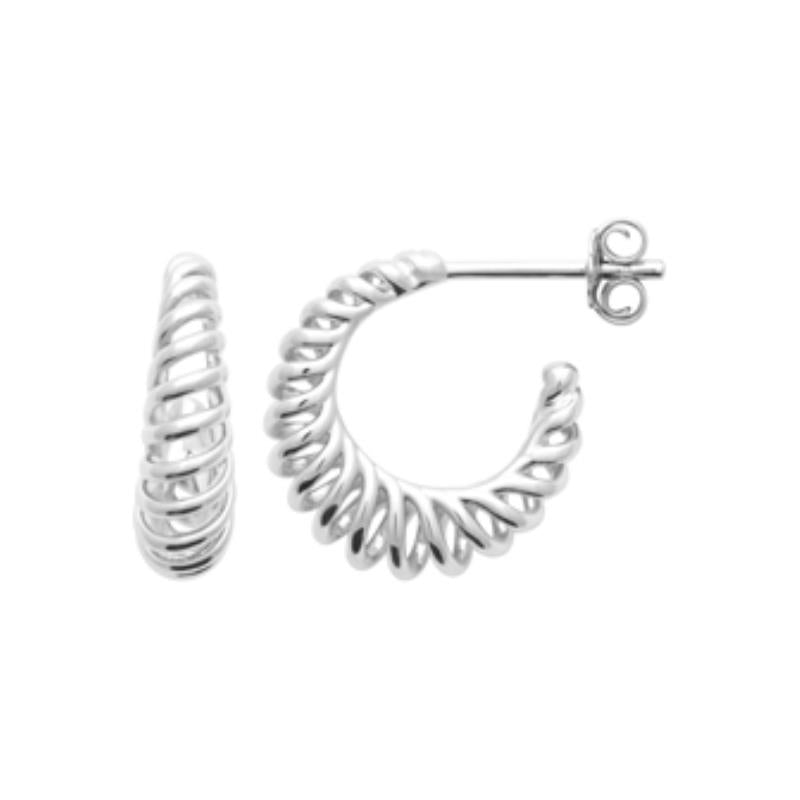 Coque de Nacre Créoles argent 7673200