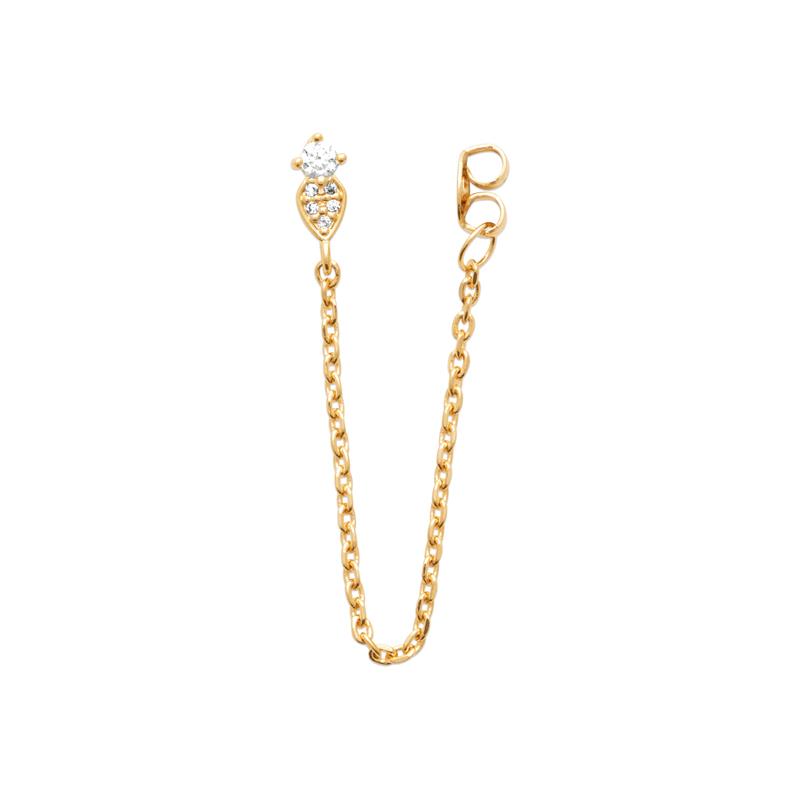 Coque de Nacre Boucles d'oreilles pendantes plaqué or 23077610