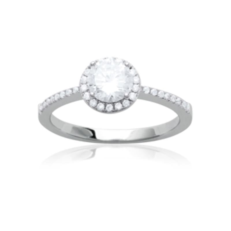 Coque de Nacre Bague solitaire argent 1213710