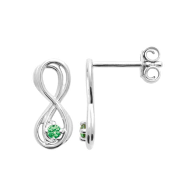 Coque de Nacre Puces d'oreilles argent 13060850