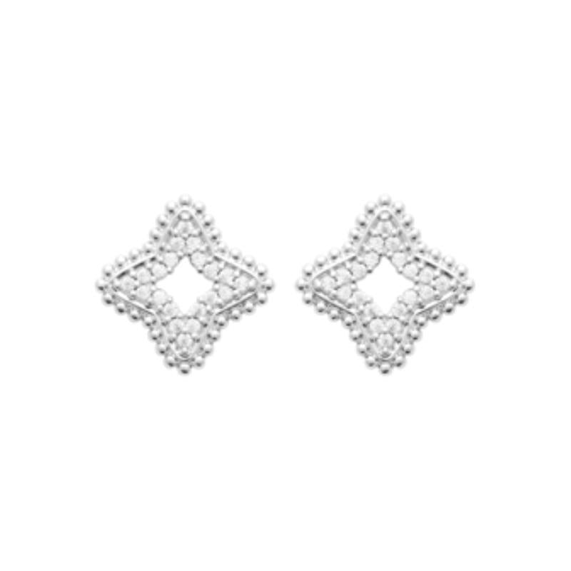 Coque de Nacre Puces d'oreilles argent 13036910