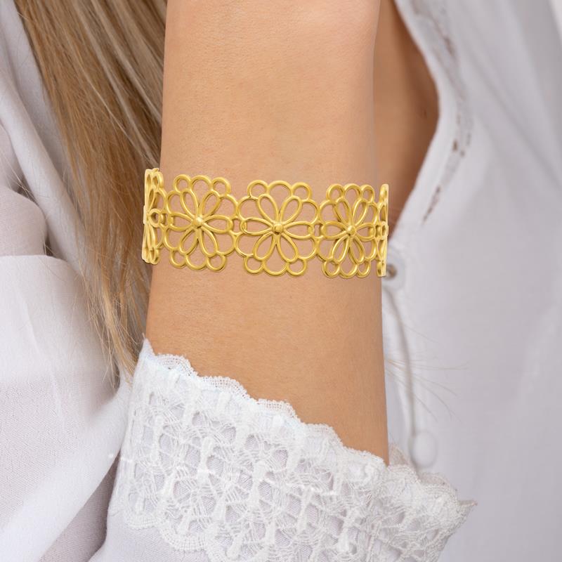 Coque de Nacre Collier acier doré 312354