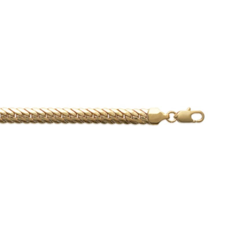 Coque de Nacre Chaîne maille anglaise plaqué or 278120