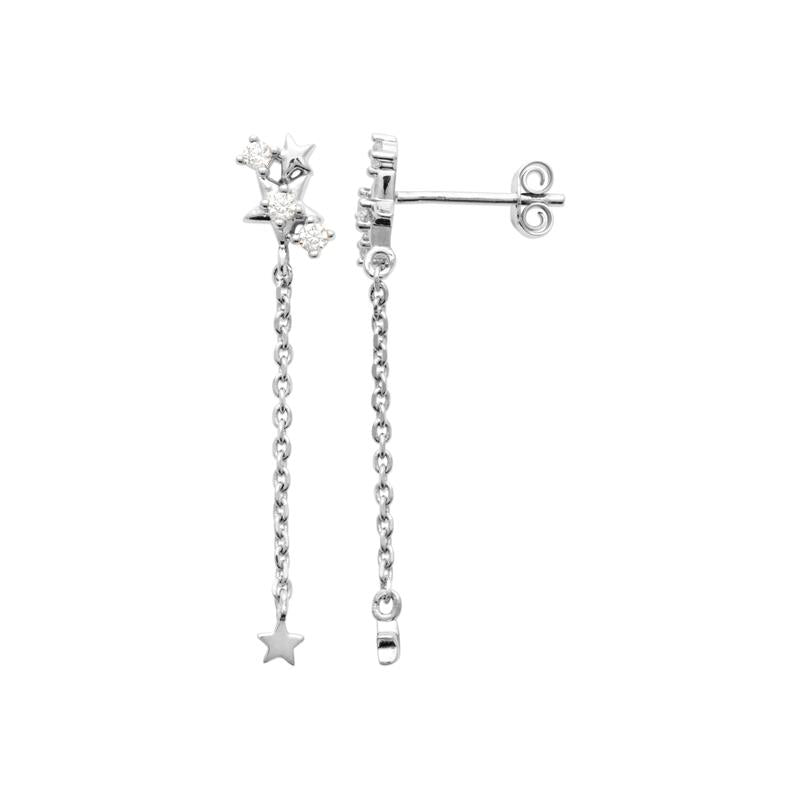 Coque de Nacre Boucles d'oreilles pendantes argent 13083510