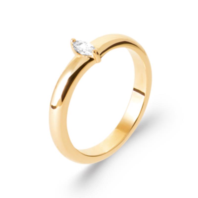 Coque de Nacre Bague solitaire plaqué or 2999510