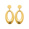 Coque de Nacre Boucles d'oreilles pendantes acier doré 3132009