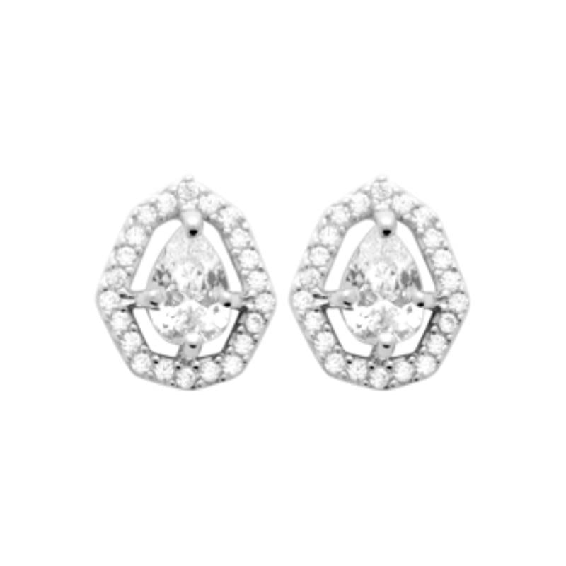 Coque de Nacre Puces d'oreilles argent 13022910
