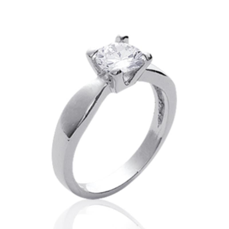 Coque de Nacre Bague solitaire argent 1024510