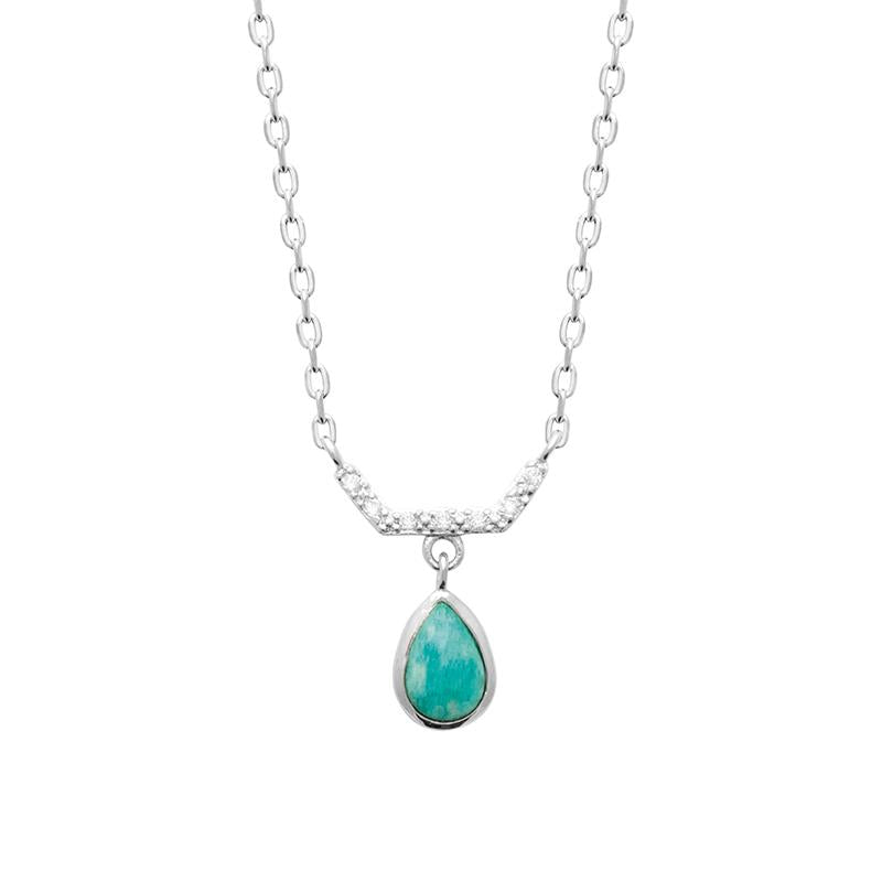 Coque de Nacre Collier argent 873719