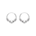 Coque de Nacre Créoles argent 1600312
