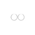 Coque de Nacre Créoles argent 702240
