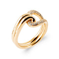 Coque de Nacre Bague plaqué or 20015610
