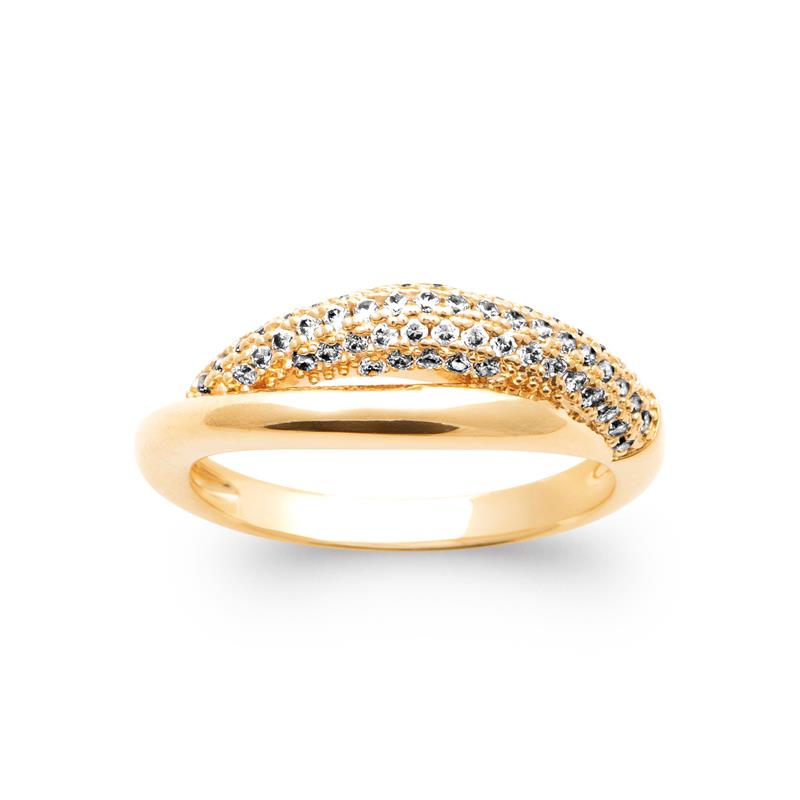 Coque de Nacre Bague plaqué or 20019510