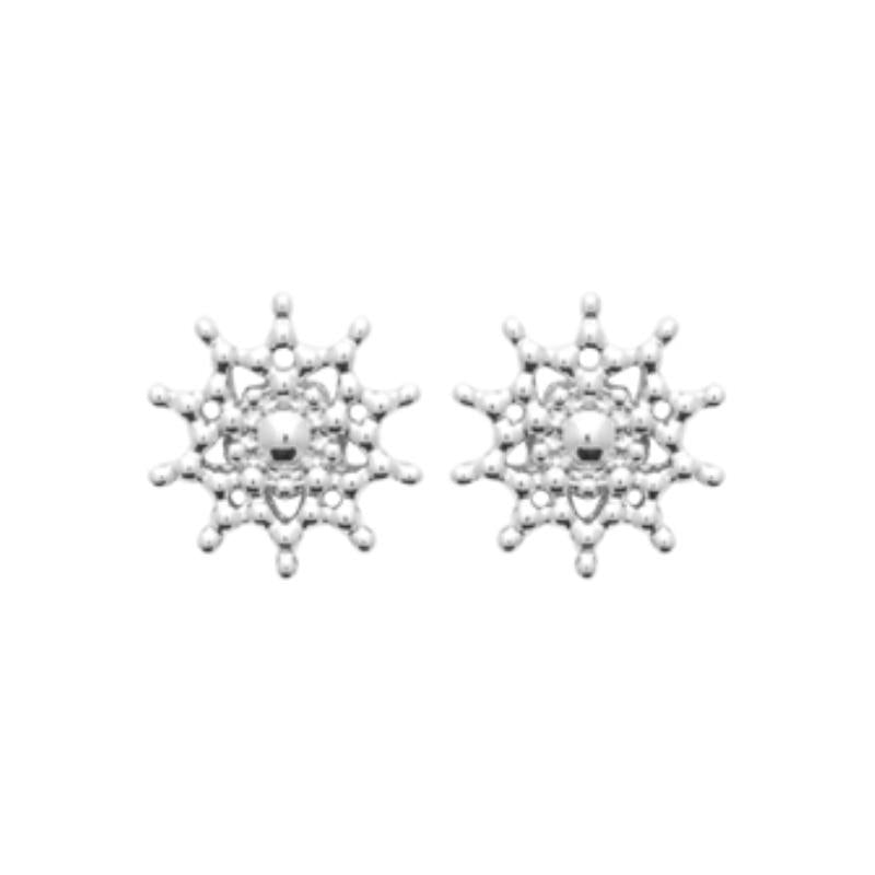 Coque de Nacre Puces d'oreilles argent 73055100