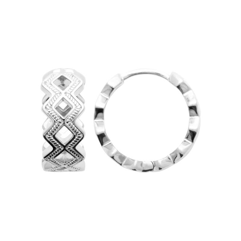 Coque de Nacre Créoles argent 7667200