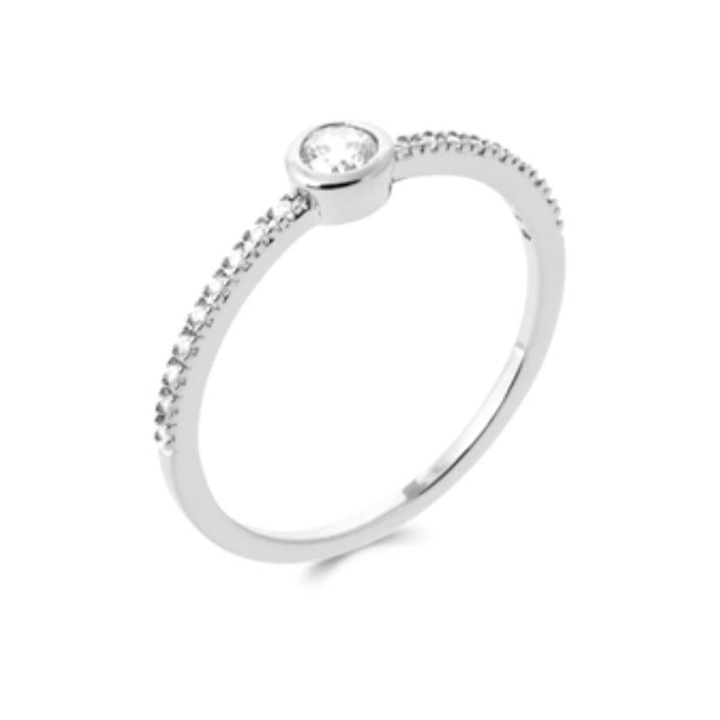 Coque de Nacre Bague solitaire argent 1921810
