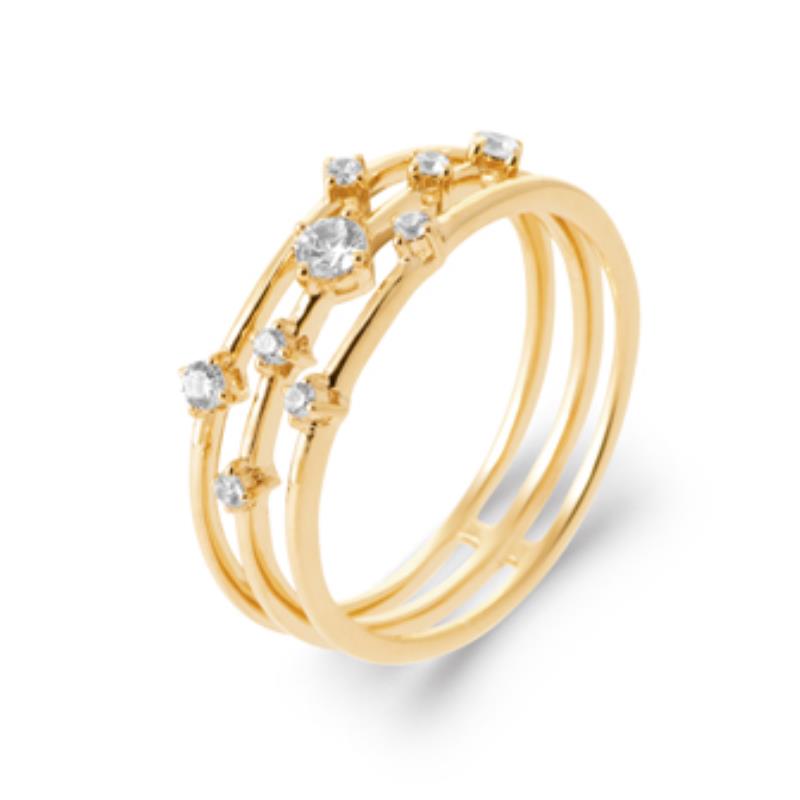 Coque de Nacre Bague plaqué or 2970210