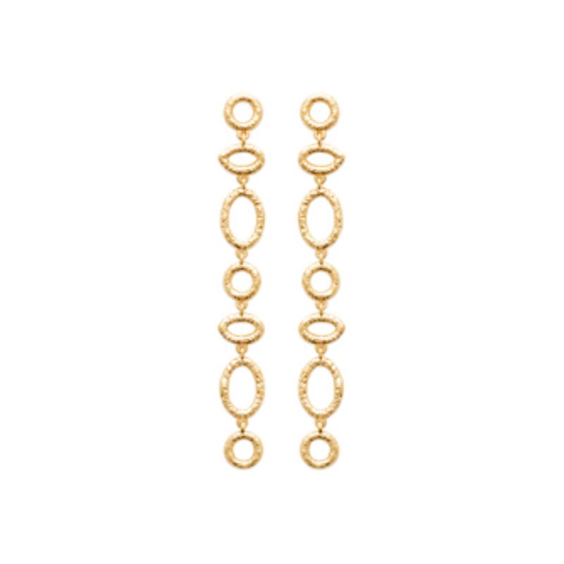 Coque de Nacre Boucles d'oreilles pendantes plaqué or 23052300