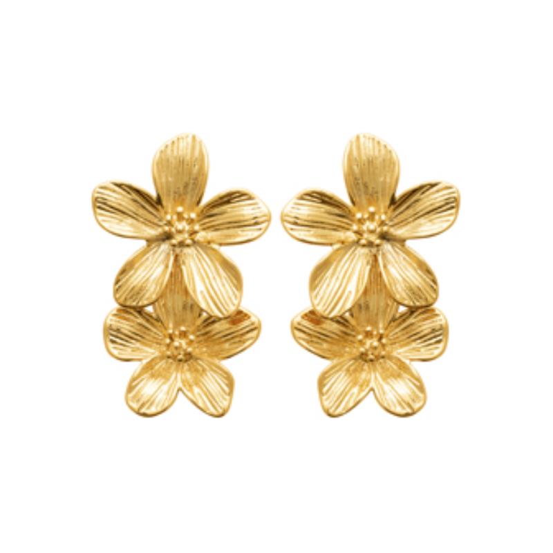 Izee Boucles d'oreilles acier doré 3115609