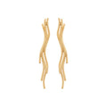 Coque de Nacre Boucles d'oreilles pendantes plaqué or 23044900