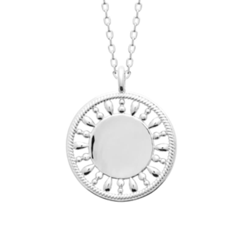 Coque de Nacre Collier argent 722225