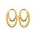 Coque de Nacre Boucles d'oreilles acier doré 3120809
