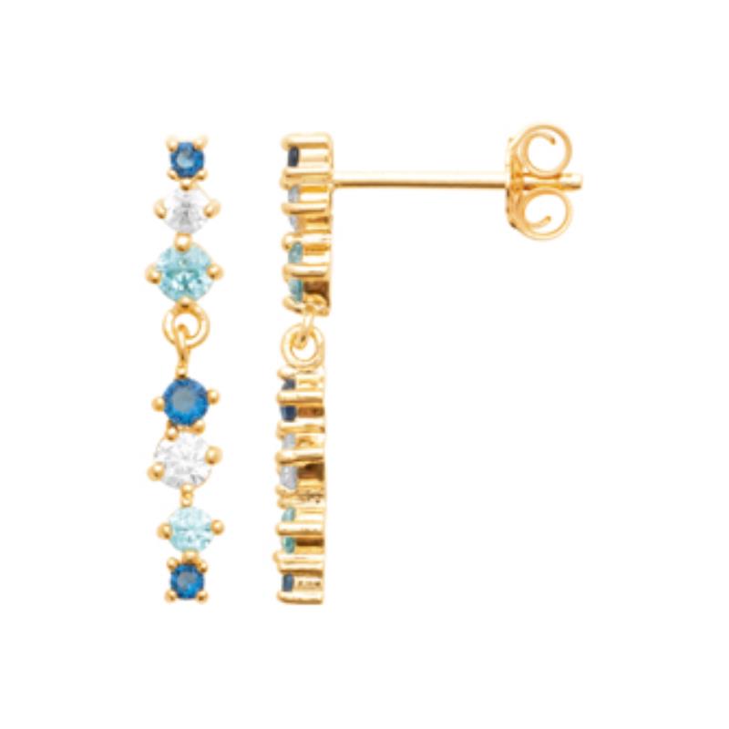 Coque de Nacre Puces d'oreilles plaqué or 23059260