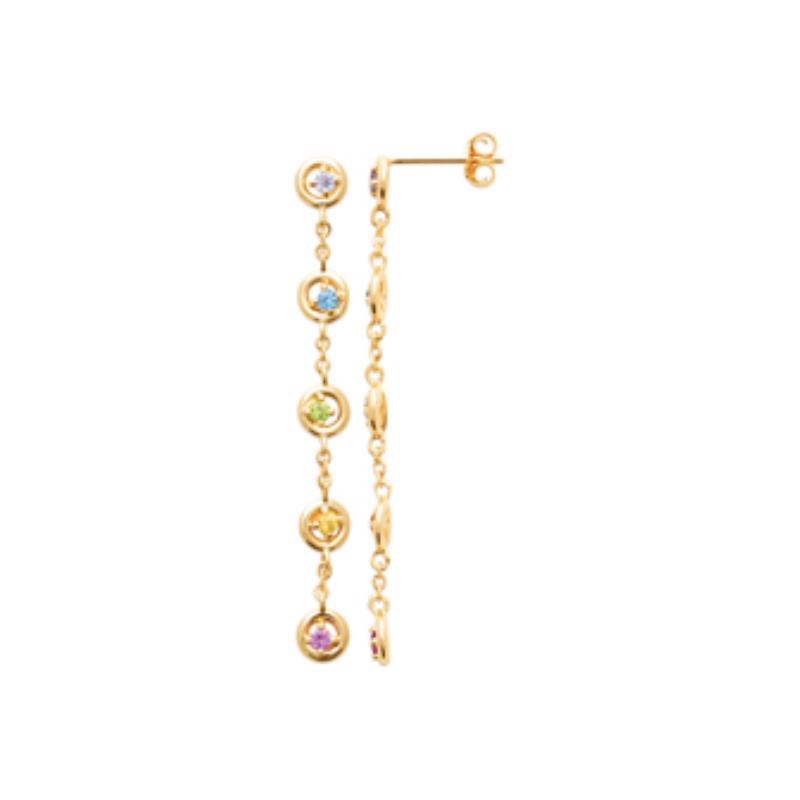 Coque de Nacre Boucles d'oreilles pendantes plaqué or 23064405
