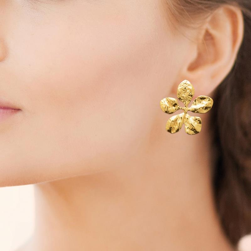 Izee Boucles d'oreilles pendantes acier doré 3118109