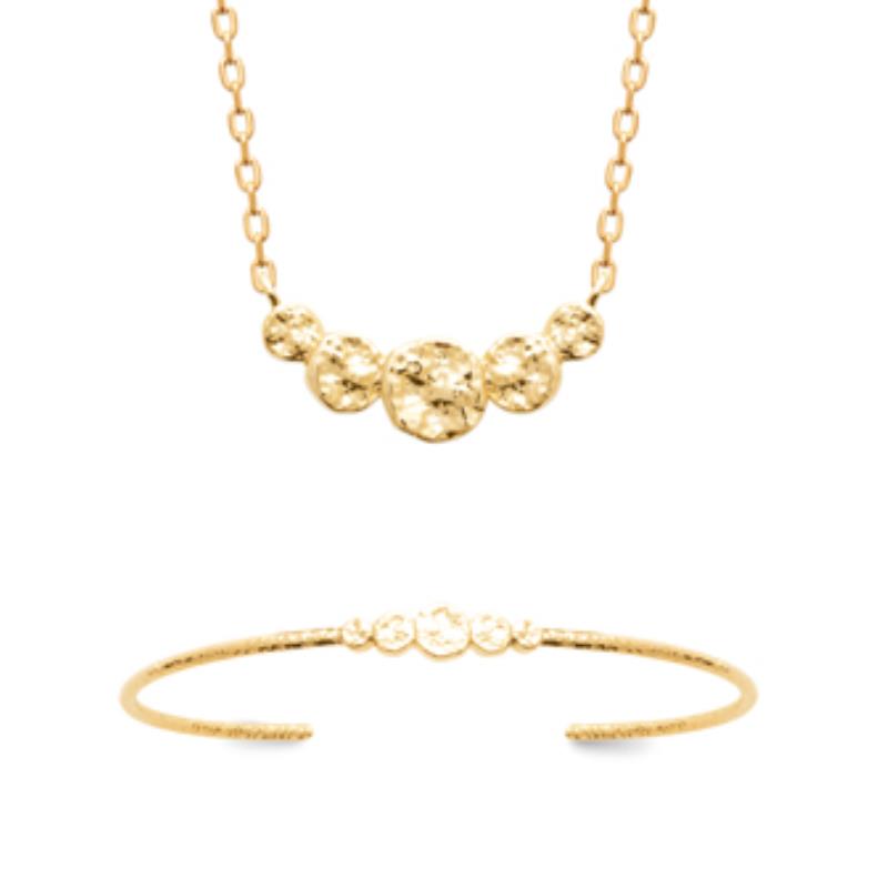 Coque de Nacre Collier plaqué or 922079