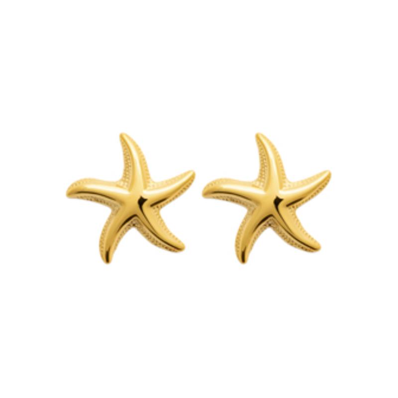 Coque de Nacre Boucles d'oreilles acier doré 3125409