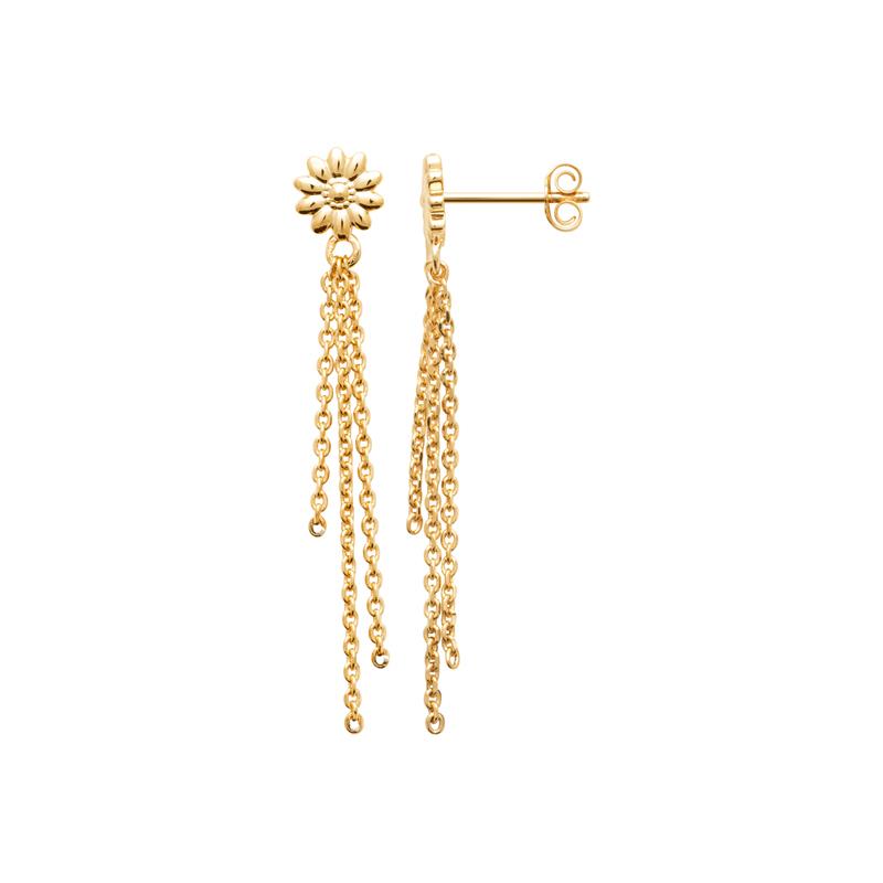 Coque de Nacre Boucles d'oreilles pendantes plaqué or 23078100