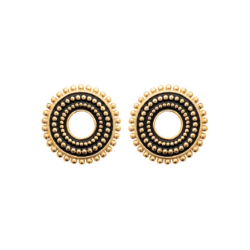 Coque de Nacre Puces d'oreilles plaqué or 2571607